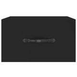 ZNTS Wall-mounted Bedside Cabinets 2 pcs Black 35x35x20 cm 829807
