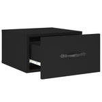 ZNTS Wall-mounted Bedside Cabinets 2 pcs Black 35x35x20 cm 829807