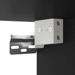 ZNTS Wall-mounted Bedside Cabinets 2 pcs Black 35x35x20 cm 829807