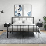 ZNTS Wall-mounted Bedside Cabinets 2 pcs Black 35x35x20 cm 829807