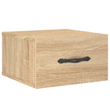 ZNTS Wall-mounted Bedside Cabinets 2 pcs Sonoma Oak 35x35x20 cm 829811