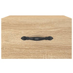 ZNTS Wall-mounted Bedside Cabinets 2 pcs Sonoma Oak 35x35x20 cm 829811