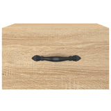 ZNTS Wall-mounted Bedside Cabinets 2 pcs Sonoma Oak 35x35x20 cm 829811