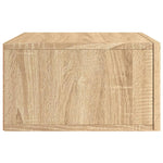 ZNTS Wall-mounted Bedside Cabinets 2 pcs Sonoma Oak 35x35x20 cm 829811