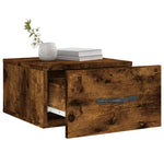 ZNTS Wall-mounted Bedside Cabinets 2 pcs Smoked Oak 35x35x20 cm 829815