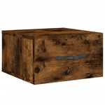 ZNTS Wall-mounted Bedside Cabinets 2 pcs Smoked Oak 35x35x20 cm 829815