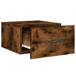 ZNTS Wall-mounted Bedside Cabinets 2 pcs Smoked Oak 35x35x20 cm 829815
