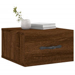 ZNTS Wall-mounted Bedside Cabinets 2 pcs Brown Oak 35x35x20 cm 829819