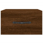 ZNTS Wall-mounted Bedside Cabinets 2 pcs Brown Oak 35x35x20 cm 829819