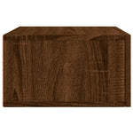 ZNTS Wall-mounted Bedside Cabinets 2 pcs Brown Oak 35x35x20 cm 829819