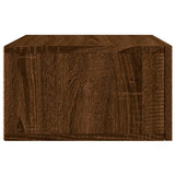 ZNTS Wall-mounted Bedside Cabinets 2 pcs Brown Oak 35x35x20 cm 829819