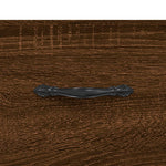 ZNTS Wall-mounted Bedside Cabinets 2 pcs Brown Oak 35x35x20 cm 829819