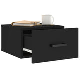 ZNTS Wall-mounted Bedside Cabinets 2 pcs Black 35x35x20 cm 829823