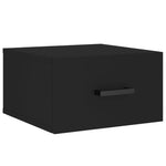 ZNTS Wall-mounted Bedside Cabinets 2 pcs Black 35x35x20 cm 829823