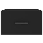 ZNTS Wall-mounted Bedside Cabinets 2 pcs Black 35x35x20 cm 829823
