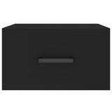 ZNTS Wall-mounted Bedside Cabinets 2 pcs Black 35x35x20 cm 829823