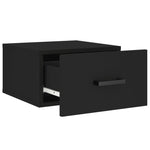 ZNTS Wall-mounted Bedside Cabinets 2 pcs Black 35x35x20 cm 829823