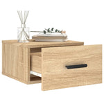 ZNTS Wall-mounted Bedside Cabinets 2 pcs Sonoma Oak 35x35x20 cm 829843