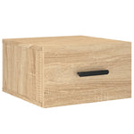 ZNTS Wall-mounted Bedside Cabinets 2 pcs Sonoma Oak 35x35x20 cm 829843