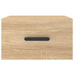 ZNTS Wall-mounted Bedside Cabinets 2 pcs Sonoma Oak 35x35x20 cm 829843