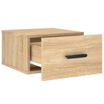 ZNTS Wall-mounted Bedside Cabinets 2 pcs Sonoma Oak 35x35x20 cm 829843