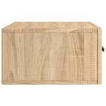 ZNTS Wall-mounted Bedside Cabinets 2 pcs Sonoma Oak 35x35x20 cm 829843