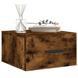 ZNTS Wall-mounted Bedside Cabinets 2 pcs Smoked Oak 35x35x20 cm 829847
