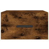 ZNTS Wall-mounted Bedside Cabinets 2 pcs Smoked Oak 35x35x20 cm 829847