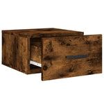 ZNTS Wall-mounted Bedside Cabinets 2 pcs Smoked Oak 35x35x20 cm 829847