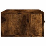 ZNTS Wall-mounted Bedside Cabinets 2 pcs Smoked Oak 35x35x20 cm 829847