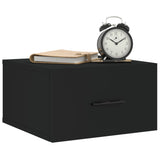 ZNTS Wall-mounted Bedside Cabinets 2 pcs Black 35x35x20 cm 829855