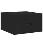 ZNTS Wall-mounted Bedside Cabinets 2 pcs Black 35x35x20 cm 829855