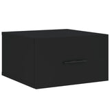 ZNTS Wall-mounted Bedside Cabinets 2 pcs Black 35x35x20 cm 829855