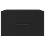 ZNTS Wall-mounted Bedside Cabinets 2 pcs Black 35x35x20 cm 829855