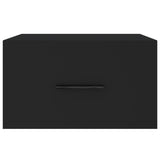 ZNTS Wall-mounted Bedside Cabinets 2 pcs Black 35x35x20 cm 829855