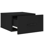 ZNTS Wall-mounted Bedside Cabinets 2 pcs Black 35x35x20 cm 829855
