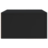 ZNTS Wall-mounted Bedside Cabinets 2 pcs Black 35x35x20 cm 829855