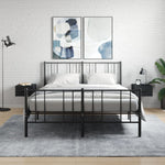 ZNTS Wall-mounted Bedside Cabinets 2 pcs Black 35x35x20 cm 829855