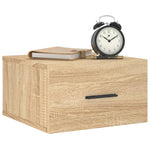 ZNTS Wall-mounted Bedside Cabinets 2 pcs Sonoma Oak 35x35x20 cm 829859