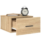 ZNTS Wall-mounted Bedside Cabinets 2 pcs Sonoma Oak 35x35x20 cm 829859
