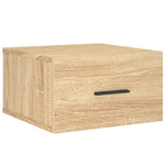 ZNTS Wall-mounted Bedside Cabinets 2 pcs Sonoma Oak 35x35x20 cm 829859