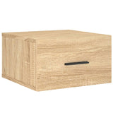 ZNTS Wall-mounted Bedside Cabinets 2 pcs Sonoma Oak 35x35x20 cm 829859