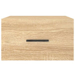 ZNTS Wall-mounted Bedside Cabinets 2 pcs Sonoma Oak 35x35x20 cm 829859