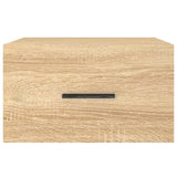 ZNTS Wall-mounted Bedside Cabinets 2 pcs Sonoma Oak 35x35x20 cm 829859