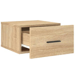 ZNTS Wall-mounted Bedside Cabinets 2 pcs Sonoma Oak 35x35x20 cm 829859