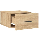 ZNTS Wall-mounted Bedside Cabinets 2 pcs Sonoma Oak 35x35x20 cm 829859