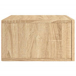 ZNTS Wall-mounted Bedside Cabinets 2 pcs Sonoma Oak 35x35x20 cm 829859