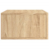 ZNTS Wall-mounted Bedside Cabinets 2 pcs Sonoma Oak 35x35x20 cm 829859