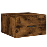 ZNTS Wall-mounted Bedside Cabinets 2 pcs Smoked Oak 35x35x20 cm 829863