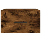 ZNTS Wall-mounted Bedside Cabinets 2 pcs Smoked Oak 35x35x20 cm 829863